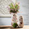 imageSullivans 1275quot ampamp 105quot Elegant Blossom Pattern Vases  Set of 2 Multicolor Home Dcor Accents Tabletop Vases Living Room Dcor Mantle and Entryway Vases