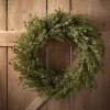 imageSullivans 28quot Frosted Green Cedar Wreath Artificial Greenery Flowers Everyday Seasonal Wreaths Indoor ampamp Outdoor Wreaths for Front Door Entryway Porch DcorPinecone