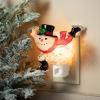 imageSullivans 5quot H Ice Skating Snowman Nightlight Multicolored  for Bathroom Bedroom Holiday DecorationsIce Skating Snowman