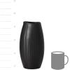 imageSullivans Black Ceramic Vase Black Flower Vases Home Dcor 9 Tall Black Vase Modern Flower Vase for Centerpieces Living Room Decor CM3116Black
