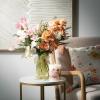 imageSullivans Black Smoked Ribbed Glass Vase Flower Vase for Modern Home Decor Minimalist Glass Vase for Shelf and Table Vases for Centerpieces Living Room Bedroom Kitchen and Office Decor G8479Clear