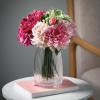 imageSullivans Black Smoked Ribbed Glass Vase Flower Vase for Modern Home Decor Minimalist Glass Vase for Shelf and Table Vases for Centerpieces Living Room Bedroom Kitchen and Office Decor G8479Clear