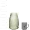 imageSullivans Black Smoked Ribbed Glass Vase Flower Vase for Modern Home Decor Minimalist Glass Vase for Shelf and Table Vases for Centerpieces Living Room Bedroom Kitchen and Office Decor G8479Green