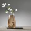 imageSullivans Black Smoked Ribbed Glass Vase Flower Vase for Modern Home Decor Minimalist Glass Vase for Shelf and Table Vases for Centerpieces Living Room Bedroom Kitchen and Office Decor G8479Amber
