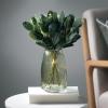 imageSullivans Black Smoked Ribbed Glass Vase Flower Vase for Modern Home Decor Minimalist Glass Vase for Shelf and Table Vases for Centerpieces Living Room Bedroom Kitchen and Office Decor G8479Green