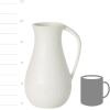imageSullivans Ceramic Pitcher Vase With Handle Vases For Flowers Modern White Vases for Home Decor Vases for Real or Fake Flowers Living Room Bedroom and Office Decor Vase For Centerpieces CM3118