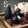 imageSullivans Ceramic Vase Set 3 Small Matte Black Vases Modern Home Dcor Modern Farmhouse Ideal Shelf Dcor Centerpieces Table Dcor Bookshelf Mantle CM3084Black