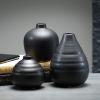 imageSullivans Ceramic Vase Set 3 Small Matte Black Vases Modern Home Dcor Modern Farmhouse Ideal Shelf Dcor Centerpieces Table Dcor Bookshelf Mantle CM3084Black