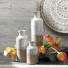 imageSullivans Ceramic Vase Set Modern Home Decor Decorative Vase Vases for Your Kitchen Bedroom Office Living Room Bathroom ampamp Shelf Decor Centerpiece Table Decorations Small Vases CM3038White  Brown