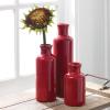 imageSullivans Ceramic Vase Set Modern Home Decor Decorative Vase Vases for Your Kitchen Bedroom Office Living Room Bathroom ampamp Shelf Decor Centerpiece Table Decorations Small Vases CM3038Red