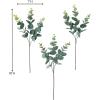 imageSullivans Fake Plants Eucalyptus Stems for Indoor Set of 3 18quot Artificial Greenery Stems Faux Lifelike Bouquet Perfect for Vase Arrangement in Room Home or Office Decorations Wedding Gift Dcor