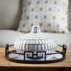imageSullivans Gold Brushed Pattern Vase Home Dcor Accents Living Room Dcor and Accessories Table and Mantle Decorations