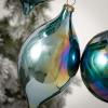 imageSullivans Iridescent Blue Green Bulb Ornaments  Set of 3  Luminous Green Glass Ornaments for Holiday Decor  Shiny Ball Onion and Drop Christmas Ornaments