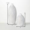 imageSullivans Modern Textured Decorative Vase Set of 2 Modern Home Dcor Vases for Room Dcor Floor Vases ShelfMantel Entryway Living RoomGold ampamp White PR2708