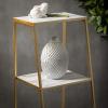 imageSullivans Modern Textured Decorative Vase Set of 2 Modern Home Dcor Vases for Room Dcor Floor Vases ShelfMantel Entryway Living RoomGold ampamp White PR2708