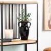 imageSullivans Modern Vase with Handles Modern Home Decor Flower Vase Ceramic Vases for Your Living Room Home Office and Kitchen Minimalist Shelf Decor Vases for Real or Fake Flowers CM3125 WhiteBlack