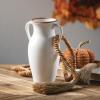 imageSullivans Modern Vase with Handles Modern Home Decor Flower Vase Ceramic Vases for Your Living Room Home Office and Kitchen Minimalist Shelf Decor Vases for Real or Fake Flowers CM3125 WhiteWhite