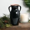 imageSullivans Modern Vase with Handles Modern Home Decor Flower Vase Ceramic Vases for Your Living Room Home Office and Kitchen Minimalist Shelf Decor Vases for Real or Fake Flowers CM3125 WhiteBlack