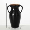 imageSullivans Modern Vase with Handles Modern Home Decor Flower Vase Ceramic Vases for Your Living Room Home Office and Kitchen Minimalist Shelf Decor Vases for Real or Fake Flowers CM3125 WhiteBlack