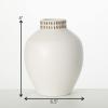 imageSullivans Textured 8quot Tall Round Vase Modern Home Decor White Flower Vase Vases for Real or Fake Flowers Living Room Bedroom and Office Decor Decorative Ceramic Vases for Room Decor CM3124