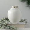 imageSullivans Textured 8quot Tall Round Vase Modern Home Decor White Flower Vase Vases for Real or Fake Flowers Living Room Bedroom and Office Decor Decorative Ceramic Vases for Room Decor CM3124