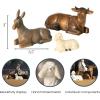 imageSullivans Three Wise Men Nativity Set of 3 Nativity Scene Hand Painted Nativity Sets for Christmas Tabletop Desk Display Christmas DecorAnimals