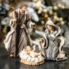 imageSullivans Three Wise Men Nativity Set of 3 Nativity Scene Hand Painted Nativity Sets for Christmas Tabletop Desk Display Christmas DecorHoly Family