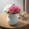 imageSullivans White Ceramic Flower Vase Modern Home Decor Vases for Flowers Vases for Centerpieces Mantle Tabletop Accent Table Vases Kitchen Living Room and Office Decor CM3142Ivory