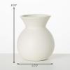 imageSullivans White Ceramic Flower Vase Modern Home Decor Vases for Flowers Vases for Centerpieces Mantle Tabletop Accent Table Vases Kitchen Living Room and Office Decor CM3142Ivory
