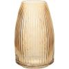 imageSullivans Black Smoked Ribbed Glass Vase Flower Vase for Modern Home Decor Minimalist Glass Vase for Shelf and Table Vases for Centerpieces Living Room Bedroom Kitchen and Office Decor G8479Amber