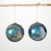 imageSullivans Blue Bubble Glass Ornament Blue 6quot H Glass Set of 2 Christmas Dcor Christmas Tree Dcor Ornament Set Christmas Decorations