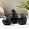 imageSullivans Ceramic Vase Set 3 Small Matte Black Vases Modern Home Dcor Modern Farmhouse Ideal Shelf Dcor Centerpieces Table Dcor Bookshelf Mantle CM3084Black