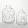 imageSullivans Clear Glass Etched Vase Set of 2 Vases for Decor Modern Home Decor Vases for Centerpieces Mantle Tabletop Accent Table Vases Living Room Bedroom Kitchen Entryway Decor