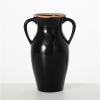 imageSullivans Modern Vase with Handles Modern Home Decor Flower Vase Ceramic Vases for Your Living Room Home Office and Kitchen Minimalist Shelf Decor Vases for Real or Fake Flowers CM3125 WhiteBlack