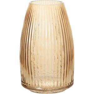 imageSullivans Black Smoked Ribbed Glass Vase Flower Vase for Modern Home Decor Minimalist Glass Vase for Shelf and Table Vases for Centerpieces Living Room Bedroom Kitchen and Office Decor G8479Amber