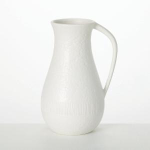 imageSullivans Ceramic Pitcher Vase With Handle Vases For Flowers Modern White Vases for Home Decor Vases for Real or Fake Flowers Living Room Bedroom and Office Decor Vase For Centerpieces CM3118