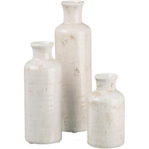 imageSullivans Ceramic Vase Set Modern Home Decor Decorative Vase Vases for Your Kitchen Bedroom Office Living Room Bathroom ampamp Shelf Decor Centerpiece Table Decorations Small Vases CM3038Distressed White