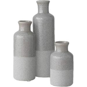 imageSullivans Ceramic Vase Set Modern Home Decor Decorative Vase Vases for Your Kitchen Bedroom Office Living Room Bathroom ampamp Shelf Decor Centerpiece Table Decorations Small Vases CM3038Gray