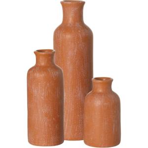 imageSullivans Ceramic Vase Set Modern Home Decor Decorative Vase Vases for Your Kitchen Bedroom Office Living Room Bathroom ampamp Shelf Decor Centerpiece Table Decorations Small Vases CM3038Terracotta