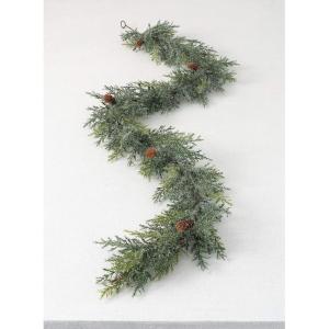imageSullivans Christmas Garland 9 Ft Arborvitae Garland Realistic LifeLike Green with Pinecones Garland Indoor Holiday Dcor Perfect for Fireplace Mantle Weddings Dining ampamp Living Room Winter Garland5 Ft