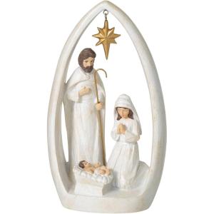 imageSullivans Holy Family Creche Figurine Christmas Mother Mary Jesus Joseph Traditional Christmas Story Nativity Scene Collectible GiftHoly Family