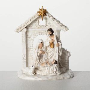 imageSullivans Holy Family Creche Figurine Christmas Mother Mary Jesus Joseph Traditional Christmas Story Nativity Scene Collectible GiftHoly Family Manger
