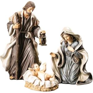 imageSullivans Three Wise Men Nativity Set of 3 Nativity Scene Hand Painted Nativity Sets for Christmas Tabletop Desk Display Christmas DecorHoly Family