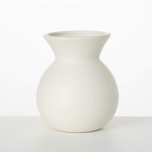 imageSullivans White Ceramic Flower Vase Modern Home Decor Vases for Flowers Vases for Centerpieces Mantle Tabletop Accent Table Vases Kitchen Living Room and Office Decor CM3142Ivory