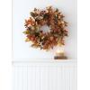 imageSullivans 24 Inch Mixed Leaf Wreath Christmas Artificial Wreath Winter Wreath Front Door Wreaths Indoor ampamp Outdoor Wreaths Door Entryway Porch DcorMedium Mixed Leaf