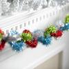imageSullivans 5 Blue Green Red Link Garland Christmas Garlands Perfect for Christmas Trees Fireplace Mantels Dining and Living Rooms