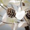 imageSullivans 5 White Cypress Garland Christmas Decor Artificial Greenery Perfect for Fireplace Mantels Dining and Living RoomsGD1473