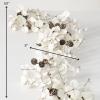 imageSullivans 5 White Cypress Garland Christmas Decor Artificial Greenery Perfect for Fireplace Mantels Dining and Living RoomsGD1473