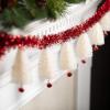 imageSullivans 6 Natural Wood Beaded Snowflake Garland Christmas Garlands Perfect for Christmas Trees Fireplace Mantels Dining and Living RoomsBottlebrush