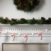 imageSullivans 6 Natural Wood Beaded Snowflake Garland Christmas Garlands Perfect for Christmas Trees Fireplace Mantels Dining and Living RoomsCandy Cane